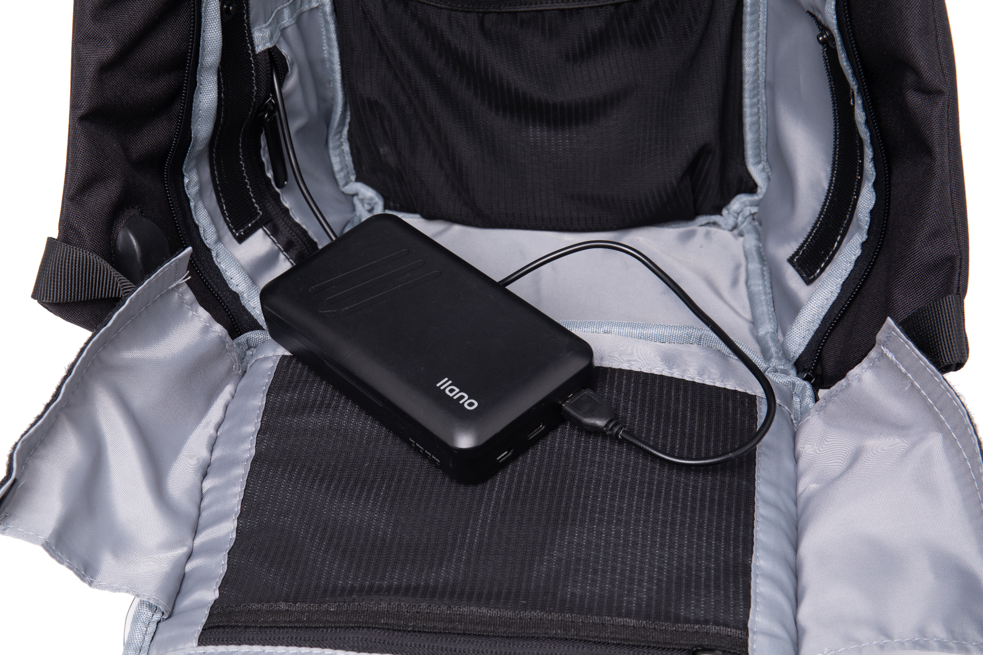 Sac à dos antivol Mini Groovy 17 litres avec port USB, prise jack intégrée et fermetures dissimulées – tissu Oxford anti-coupure – vue 11