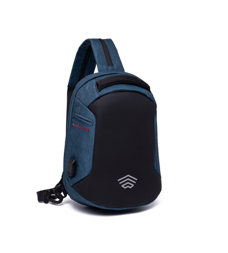 Sacoche bandoulière antivol Mini Premium 11 litres avec port USB, prise jack, compartiment antichoc et tissu Oxford résistant à l'eau – vue 2