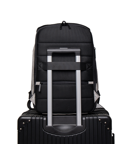 Sac à dos antivol Premium 32 litres avec port USB, prise jack, compartiment antichoc pour laptop 17 pouces et bandes réfléchissantes – vue 8