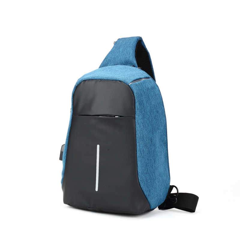 Sacoche bandoulière antivol Basics 5 litres avec port USB intégré, tissu anti-coupure et imperméable – bretelle ajustable – vue 12