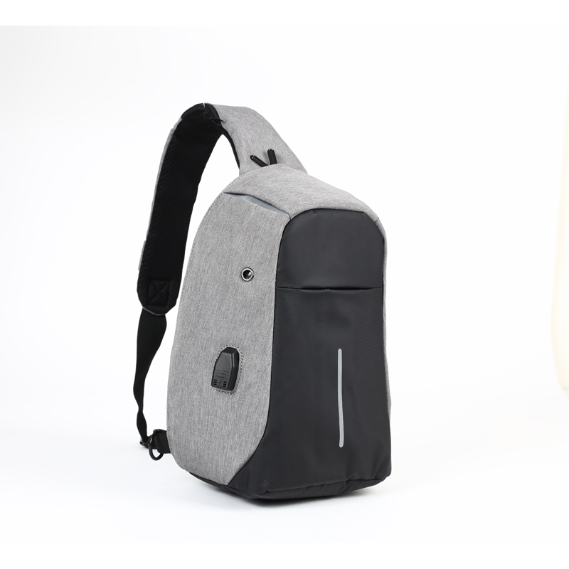 Sacoche bandoulière antivol Basics 5 litres avec port USB intégré, tissu anti-coupure et imperméable – bretelle ajustable