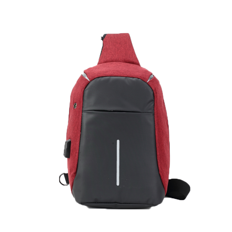 Sacoche bandoulière antivol Basics 5 litres avec port USB intégré, tissu anti-coupure et imperméable – bretelle ajustable – vue 4